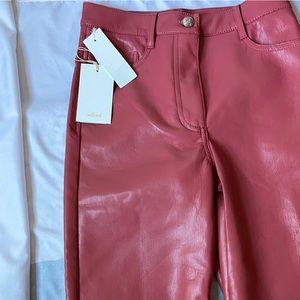 aritzia vegan leather jeans